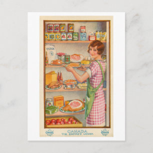 Vintage Canadian Pantry Postcard