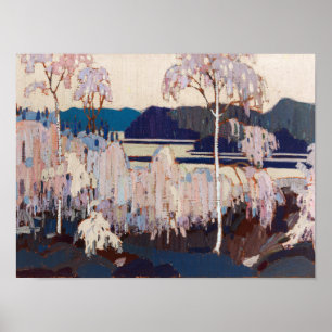 Vintage Canadian Tom Thomson Painting Sleet Storm Poster