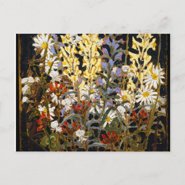 Vintage Canadian Wildflowers by Tom Thomson Postcard (Front)