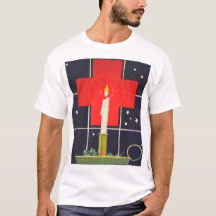 Vintage candle with the sign of the cross T-Shirt