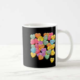 Vintage Candy Conversation Hearts For Anti Valenti Coffee Mug