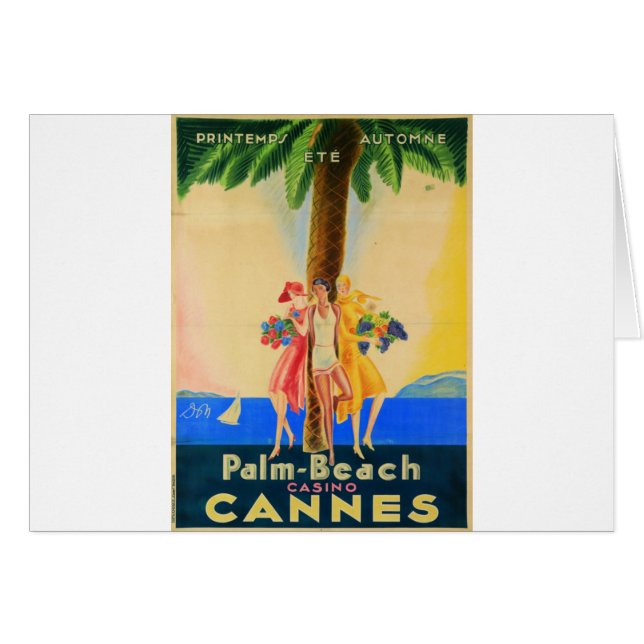 Vintage Cannes French Travel (Front Horizontal)