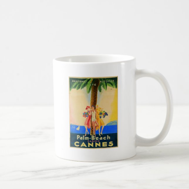 Vintage Cannes French Travel Coffee Mug (Right)
