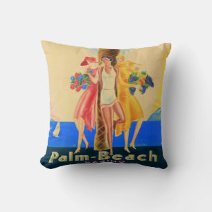 Vintage Cannes French Travel Cushion