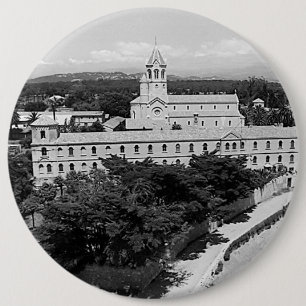 Vintage Cannes Saint-Honorat island monastery 6 Cm Round Badge