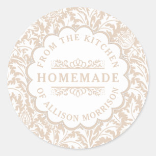 Vintage Canning Labels William Morris Neutrals