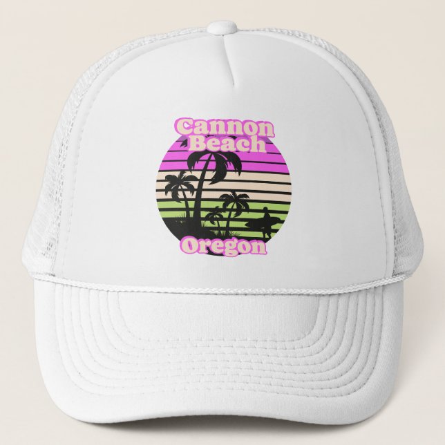 Vintage Cannon Beach Oregon Trucker Hat (Front)