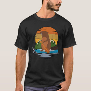 Vintage Canoe Beaver Purewick Nurse Funny Nursing T-Shirt