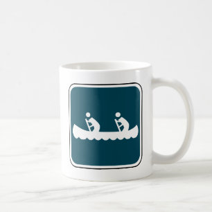 Vintage Canoe Sign Coffee Mug