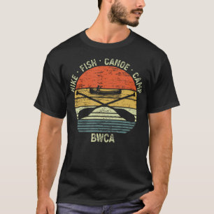 Vintage Canoeing Bwca Outdoor Hike Fish Canoe Camp T-Shirt