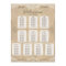 Vintage Canvas, Paper & Lace Look Seating Chart 3