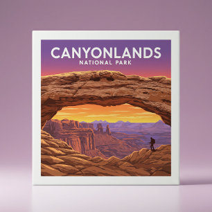 Vintage Canyonlands National Park Ceramic Tile