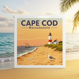 Vintage Cape Cod Massachusetts Ceramic Tile