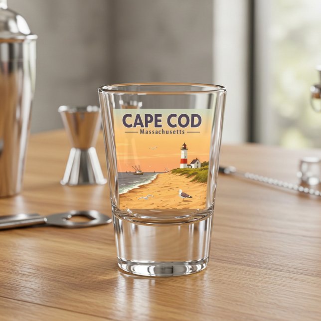 Vintage Cape Cod Massachusetts Shot Glass (Creator Uploaded)