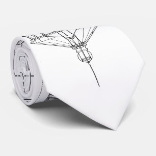 Vintage Cape Hatteras Lighthouse Blueprint 2 Tie