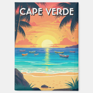 Vintage Cape Verde Travel Magnet