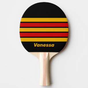 Vintage Capital City Across Striping with Name Ping Pong Paddle