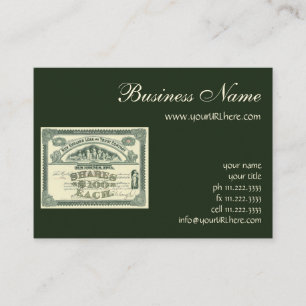 Vintage Capital Stock Certificate Business Finance