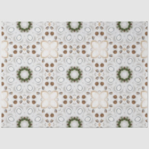 Vintage Cappuccino Coffee Pastel Christmas No 20 Tissue Paper