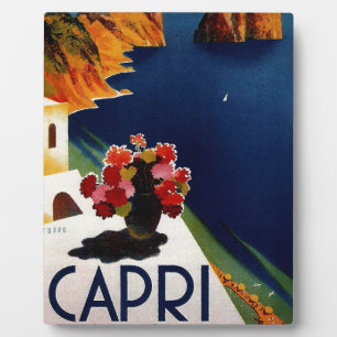 Vintage Capri Italy Travel Plaque