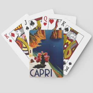 Vintage Capri Italy Travel Playing Cards