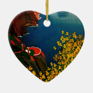 Vintage Capri L'Isola del Sole Italy Ceramic Tree Decoration