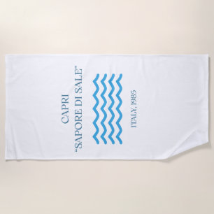 Vintage Capri Sapore di Sale Towel - Italy 1985