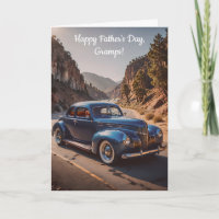 Vintage Car 1940's Style Father's Day