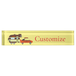 Vintage Car and Camper Thunder_Cove Nameplate