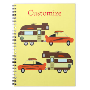 Vintage Car and Camper Thunder_Cove Notebook