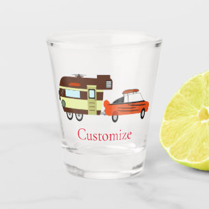 Vintage Car and Camper Thunder_Cove Shot Glass