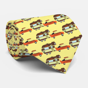 Vintage Car and Camper Thunder_Cove Tie