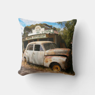 Vintage Car And Garage, Cushion