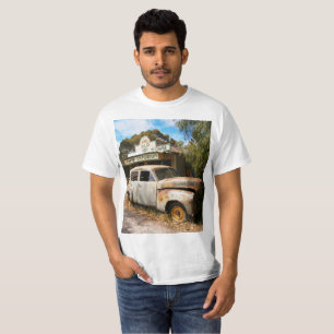 Vintage Car And Garage, Mens Value Tshirt