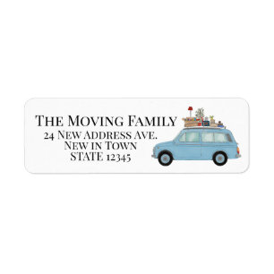 Vintage car and stuff New address label Return Address Label
