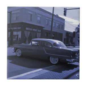 Vintage Car Art Tile