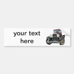vintage car bumper sticker