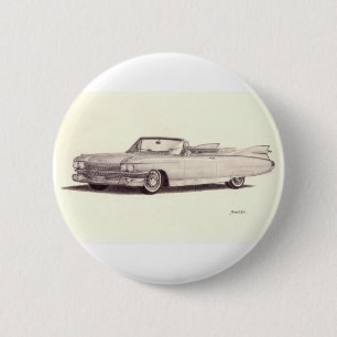 Vintage Car: Cadillac Eldorado (1959) 6 Cm Round Badge