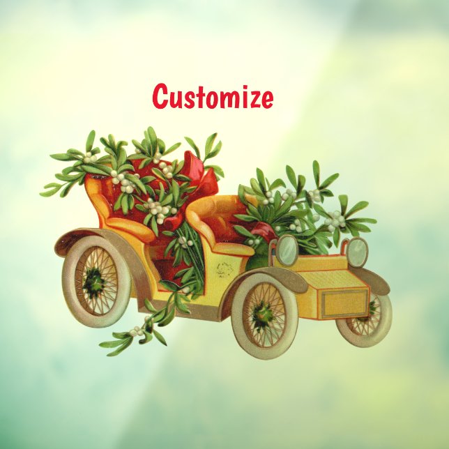 Vintage Car Christmas Mistletoe Thunder_Cove  (Sheet 3)