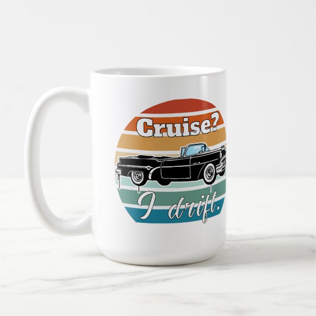 vintage car coffee mug (Left)