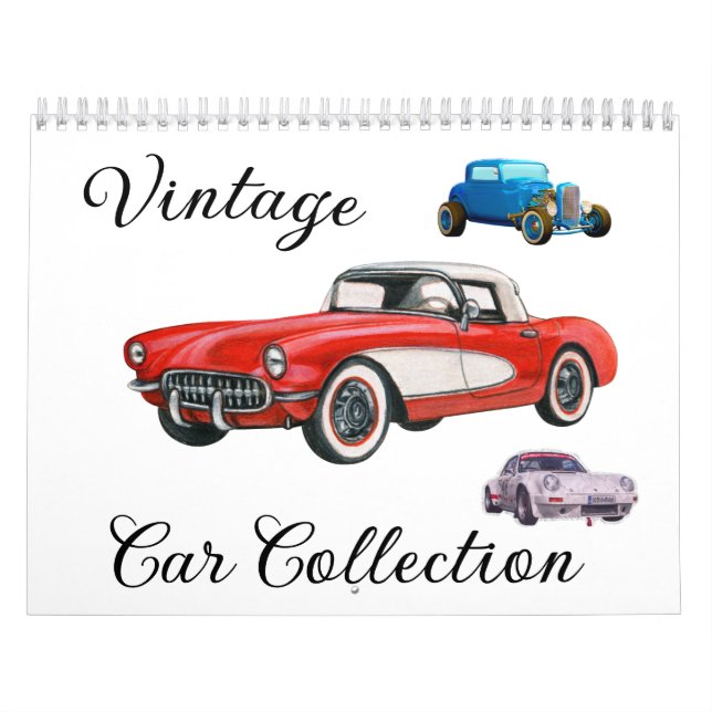 Vintage Car Collection Calendar (Cover)