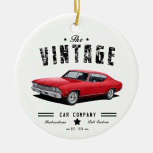 Vintage Car Company Chevelle Ceramic Ornament