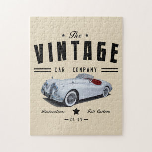 Vintage Car Company Jaguar Jigsaw Puzzle