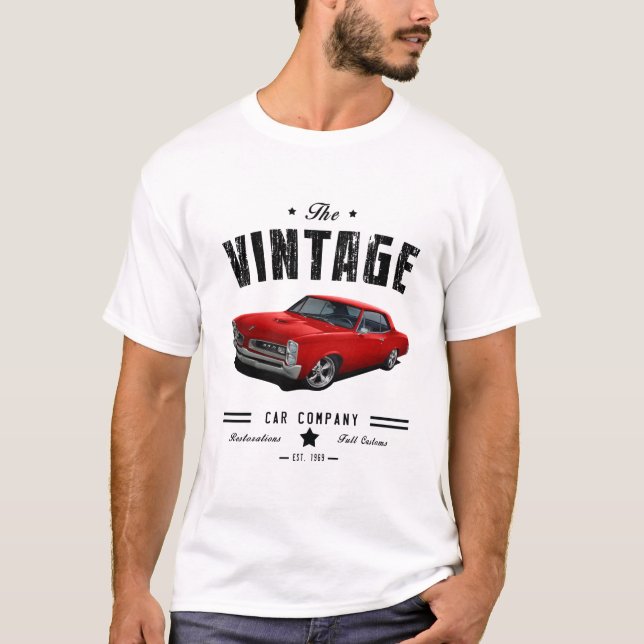 Vintage Car Company Red GTO T-Shirt (Front)