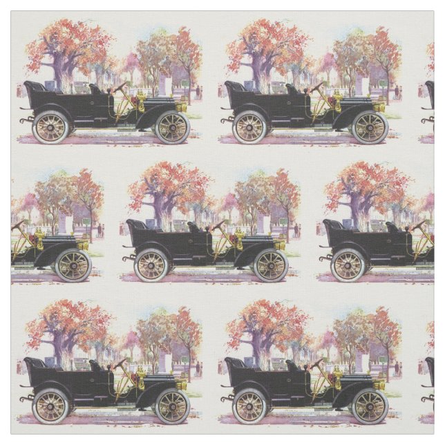 Vintage car custom fabric (Swatch)