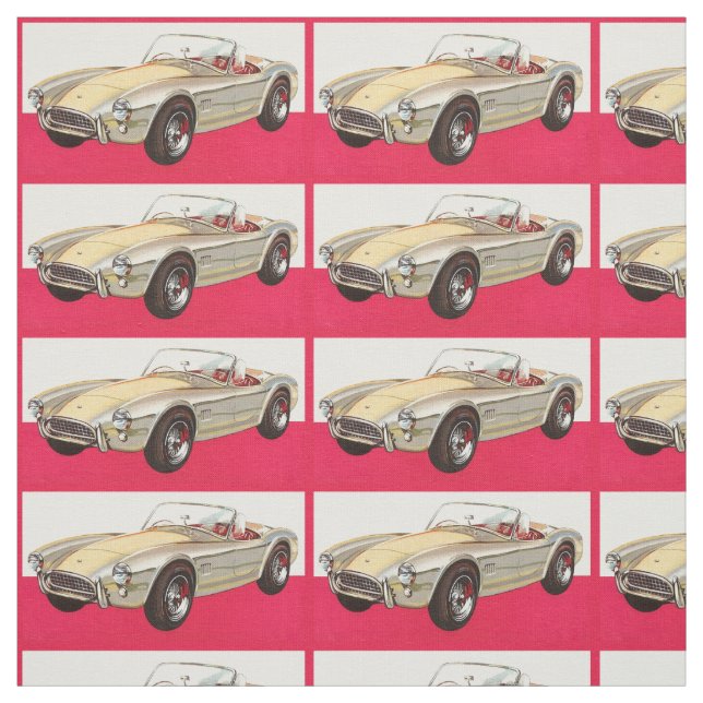 Vintage car custom fabric (Swatch)