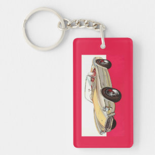 Vintage car custom key chain