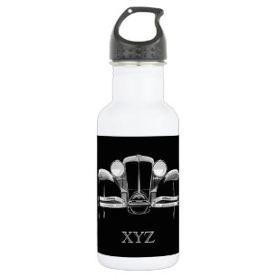 Vintage car custom monogram 532 ml water bottle