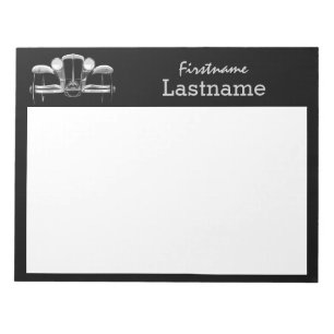 Vintage car custom notepad