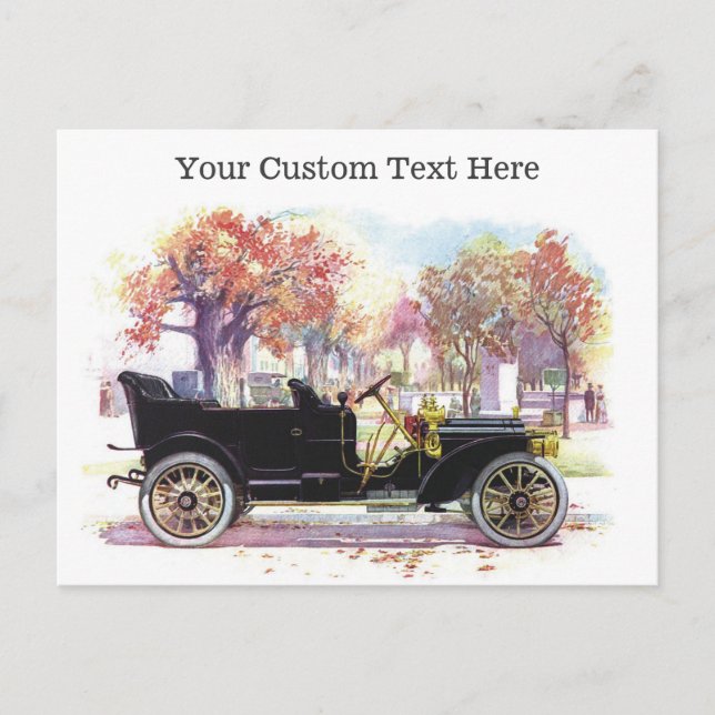 Vintage car custom postcards (Front)